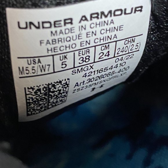 Under Armour HOVR Ridge Trek Mens Running Shoes Blue 3026065-400 NEW Multi Sz - Picture 7 of 7